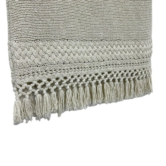 Lilly Pulitzer Limon Crochet Sleeveless Fringe Sweater Women's Size S - Picture 6 of 7